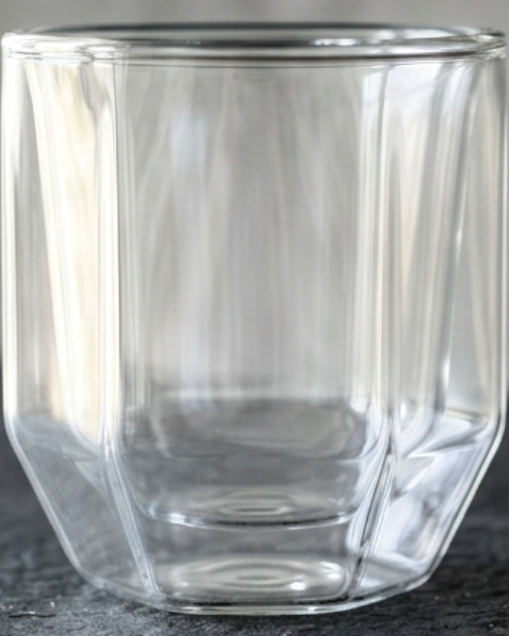 Zxtld Double-Wall Borosilicate Hexagonal Espresso Cup 3 oz Clear - Lifestyle view