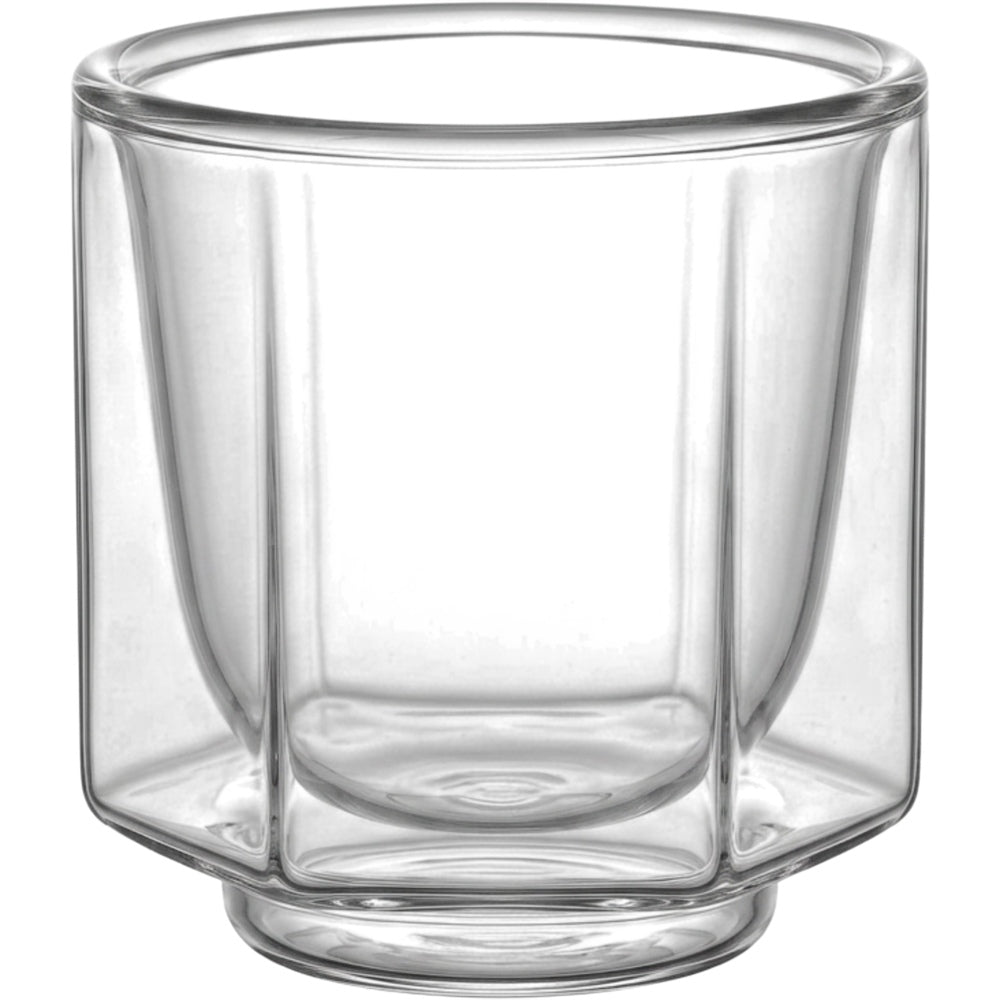 Zxtld Double-Wall Borosilicate Hexagonal Espresso Cup 3 oz Clear - Product view