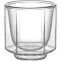 Zxtld Double-Wall Borosilicate Hexagonal Espresso Cup 3 oz Clear - Product view